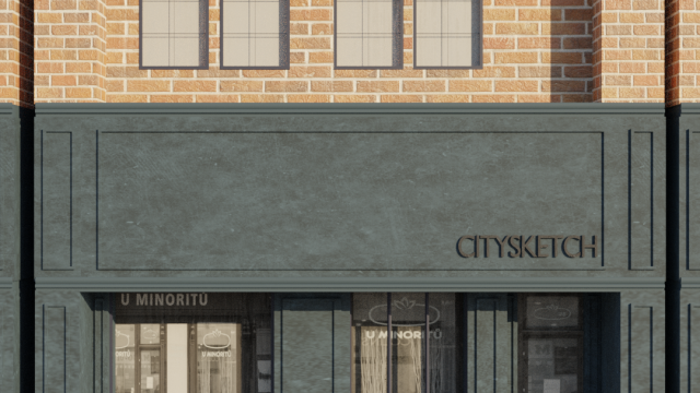 CitySketch Cafe - part of the High Poly Asset Pack